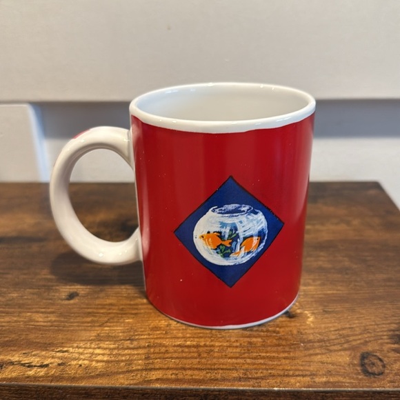 Vtg Cat & Goldfish Coffee Mug Cup by Gerrica Connolly Cypress Point Trading Co. - Picture 3 of 6